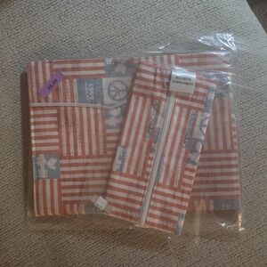 Handmade Fabric Notebook Cover & Matching Zippered Pouch
✨ Theme: 1969 Woodstock